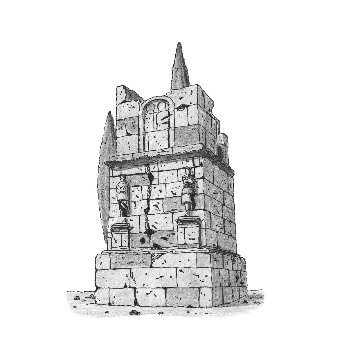 drawingnomad's tweet photo. 📆 La Torre dels Escipions no podia faltar al calendari d'il·lustracions d'enguany de #Tarragona romana, amb llamp i tot!

 #tarragonaturisme #tgntt #magradatgn #calendari #calendari2023 #nadal #nadaltgn #art #illustration #tgn #tuitairestarragonins #tarracoviva https://t.co/5nouY7FiXw