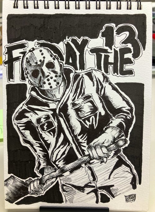 たまにはアナログでお絵描き。
ジェイソン(Part 3) 