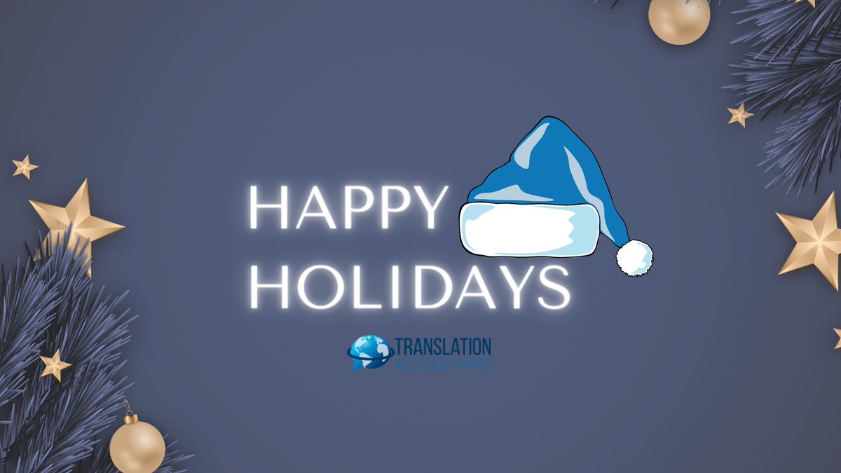 Happy Holidays from Translation Boulevard! May this season be filled with good cheer while enjoying quality time with family and friends 🌲🌟🎅

.
.
.
#happyholidays #merrychristmas #merry #blessed #fun #joy #gift