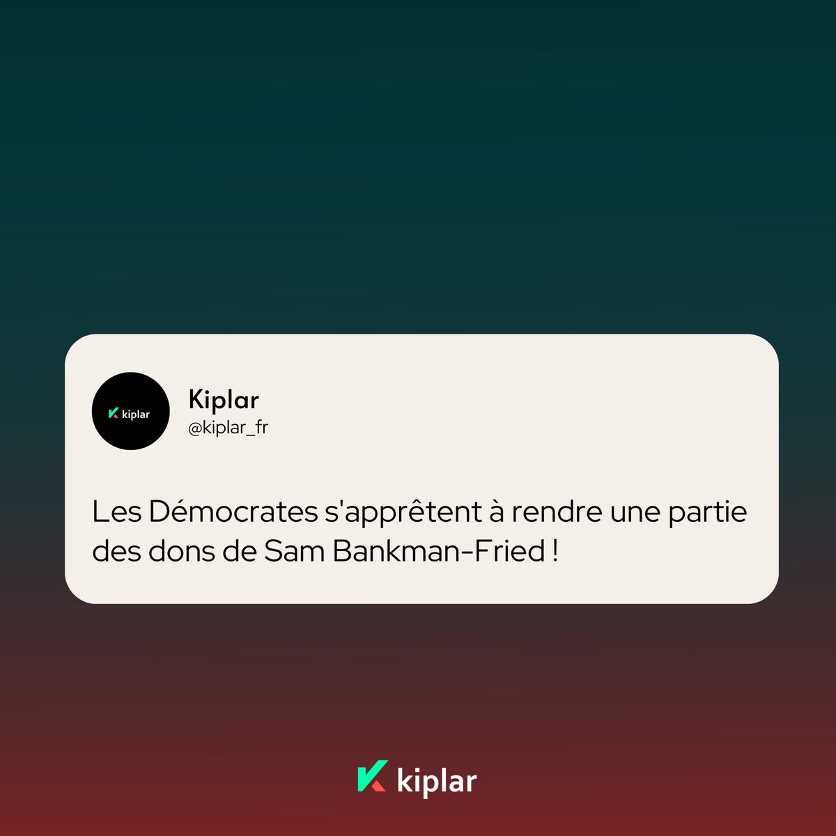 Plusieurs formations politiques appartenant aux #Démocrates ont annoncé qu’elles rendraient les dons reçus de #SamBankmanFried. En parallèle, le procureur du district sud de #NewYork a justement, lui aussi, appelé tous les acteurs concernés à retourner « cet argent sale ».