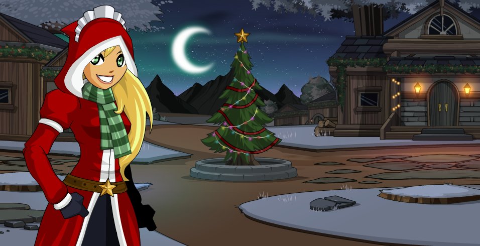 Serenity is SO excited for Frostval this year! She's ready to go carolling with you and collect everything you need to make new presents before Frostval Eve. Talk to her this Thursday at AQ.com