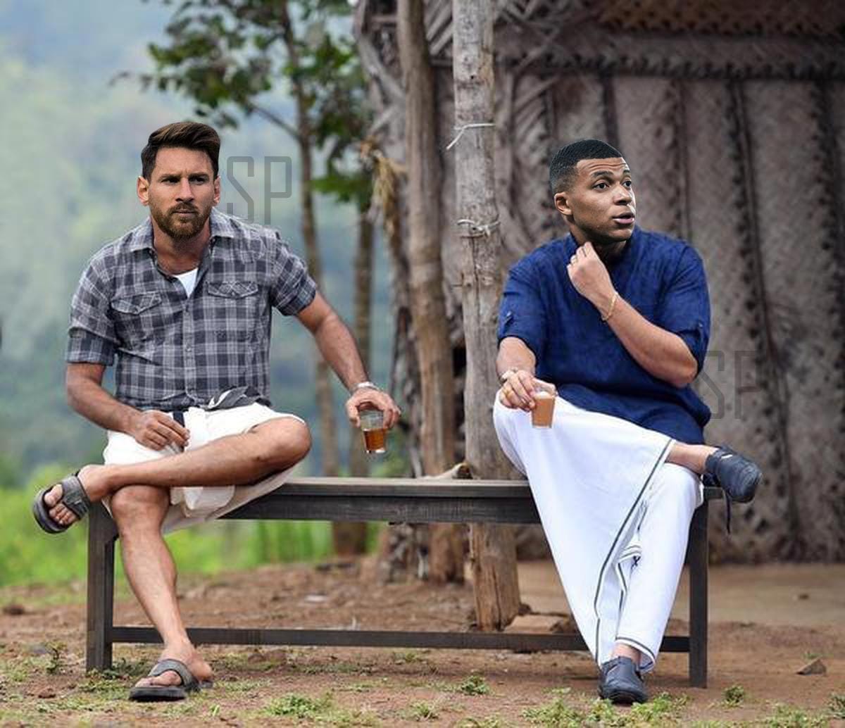 At a bus stand in coastal Kerala.