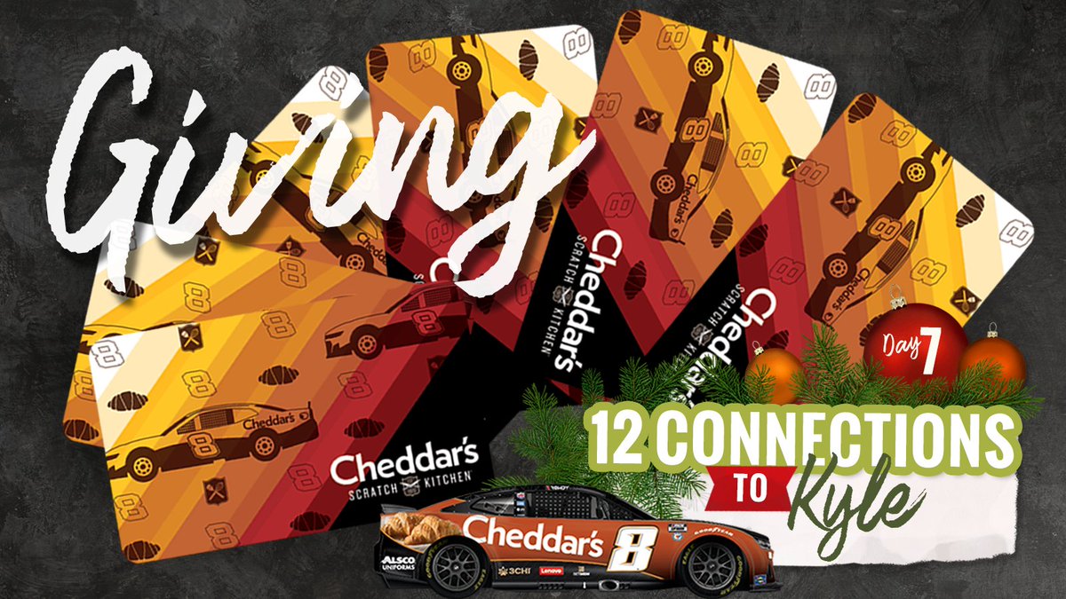 We love giving...especially Free Chicken Tenders during race season. 😉

<a href="/KyleBusch/">Kyle Busch</a> is the same. Whether it's racing, his family, or the charity he founded with <a href="/SamanthaBusch/">Samantha Busch</a>, he gives it his all.

Retweet &amp; you might find one of these in your wallet.