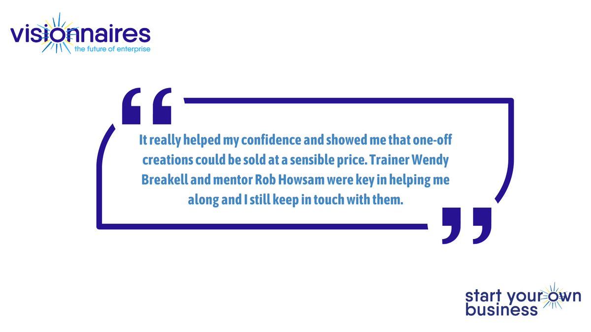 We caught up with <a href="/SianDorman/">Sian Dorman</a> who took part in our groundbreaking programme &amp; creative incubator Cockpit.
Mentor Rob Howsam was key. He has over 26 years experience and finds fulfillment in nurturing development &amp;  shaping business growth.
Find out more:
visionnaires.ac.uk/mentor/rob-how…