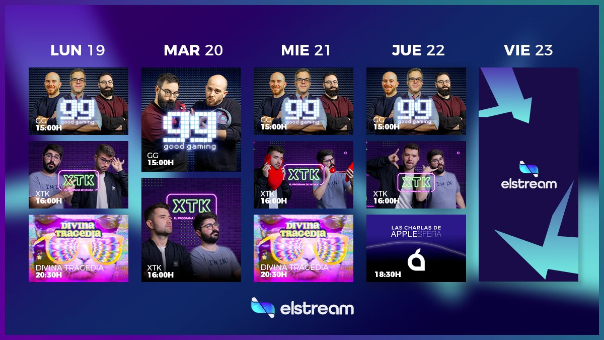 📢Esta semana en ElStream 📢

Última semana de emisión del año. A partir de enero, volvemos con mucho más en los canales de Twitch de <a href="/xataka/">xataka</a> y <a href="/3djuegos/">3DJuegos</a> 

 ➡️twitch.tv/elstream