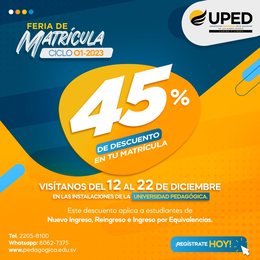 Universidad Pedagógica de El Salvador (@pedagogicaU) / Twitter