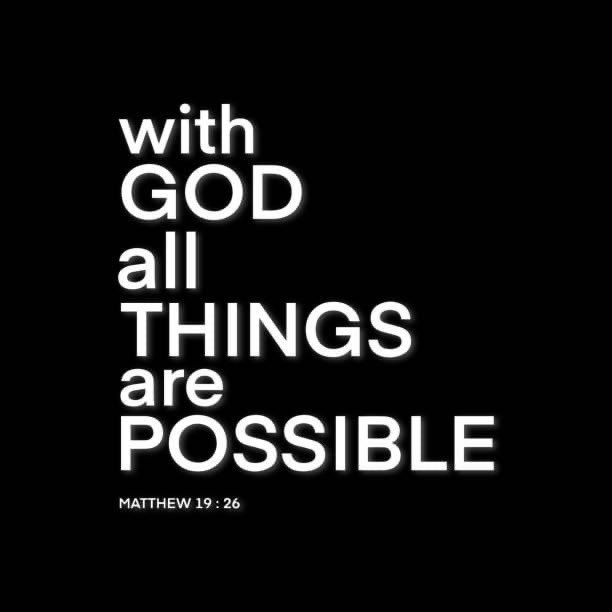 KenSanders_gfc's tweet photo. If you are reading this, God woke you up to be someone and do something amazing today. 

The Bible says in Matthew 19:26 “With man this is impossible, but with God all things are possible.”

Everything is obtainable with God. Everything. #TheGodLife #TheBibleSays https://t.co/bIHJHbjNt3