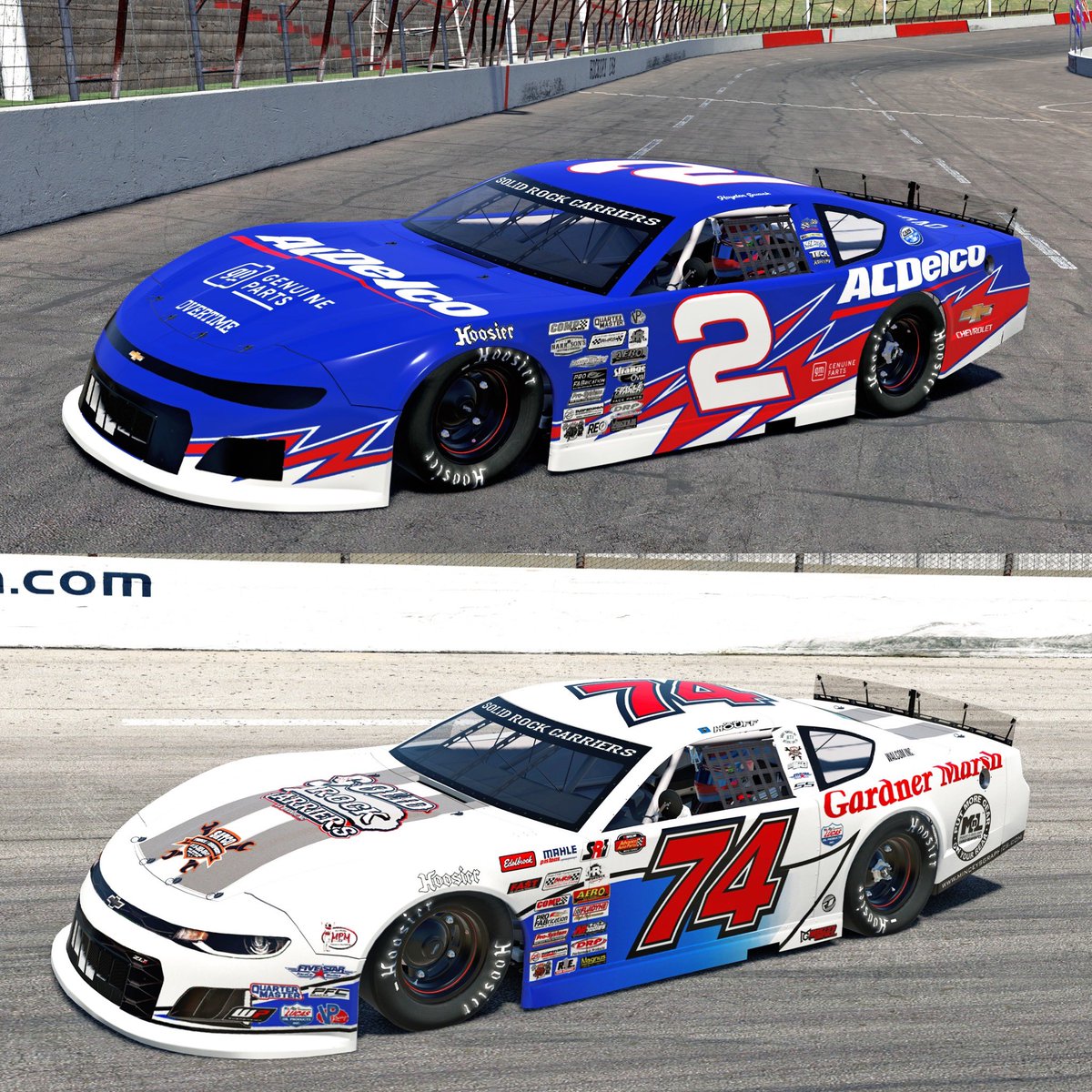 Ryan Daley (@ryandaleydesign) on Twitter photo Recently uploaded a couple of 2022 late models onto <a href="/tradingpaints/">Trading Paints</a>! <a href="/haydenswank4/">Hayden Swank</a>ās AC Delco throwback done for the <a href="/CARSTour/">CARS Tour</a> race at Hickory, and <a href="/P1_Houff/">Quin Houff</a>ās #74 car he ran a couple times over the summer.
tradingpaints.com/profile/114227⦠Recently uploaded a couple of 2022 late models onto <a href="/tradingpaints/">Trading Paints</a>! <a href="/haydenswank4/">Hayden Swank</a>ās AC Delco throwback done for the <a href="/CARSTour/">CARS Tour</a> race at Hickory, and <a href="/P1_Houff/">Quin Houff</a>ās #74 car he ran a couple times over the summer.
tradingpaints.com/profile/114227ā¦