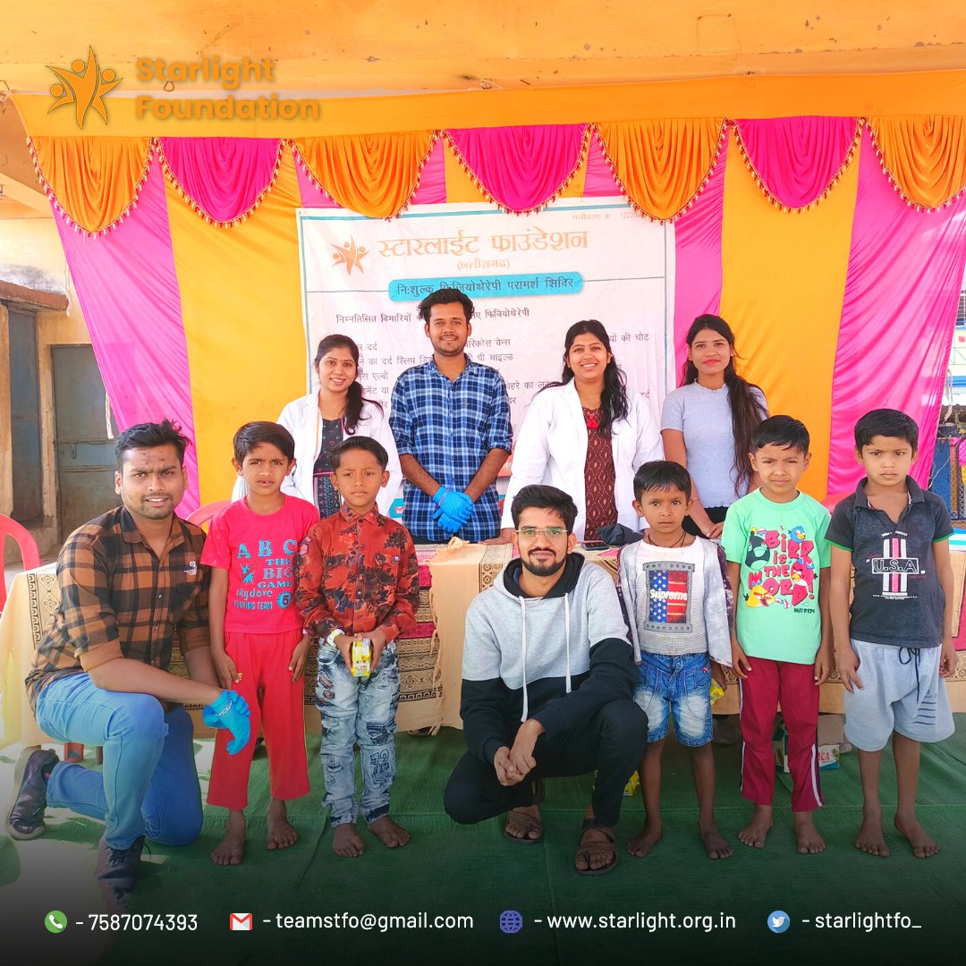Starlightfo_'s tweet photo. Starlight Foundation Conducted a General Health Check Up Camp at Dhanora Village. It was a general health check up camp addressing General &amp; Physiotherapy related problems. Our team of Doctors screened total of 48 Beneficiaries
#qualityhealthcare #healthcamp #witheverychild #ngo https://t.co/lzzV5BPw1p