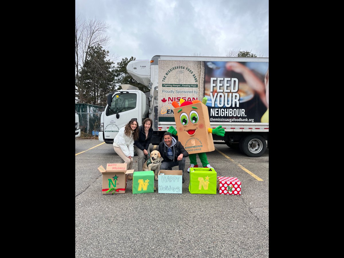 albrandstatter's tweet photo. A very successful day at the Mississauga Food Bank's Holiday Food Drive! We dropped off a trunk full of groceries and brought a special guest this year - Virgil the future guide dog! So glad we could contribute to the goal of raising 450,000 pounds of food this holiday season! https://t.co/OeWjqbQJD4
