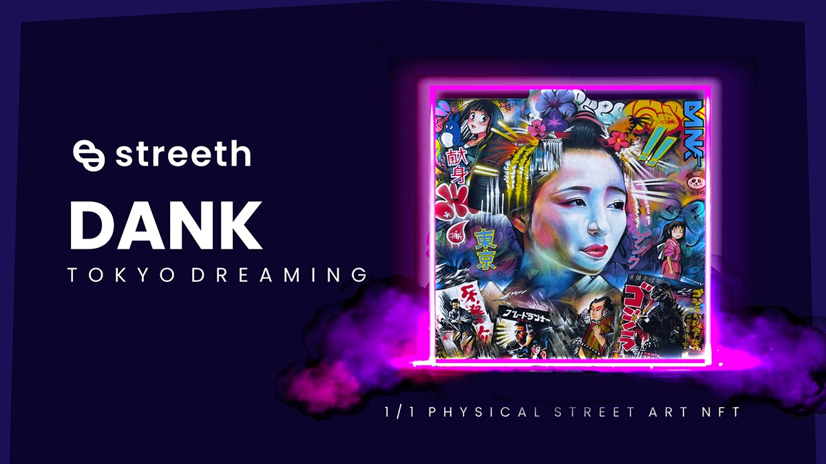 Check out celebrated British street artist DANK @DanKitchener’s exhibit in the STREETH Origin Edition #NFTCollection in @dartpavilion’s Metaverse @ArtBasel 👉 artists.streeth.io/dank/ #streetart #NFTCommunity #ArtBaselMiamiBeach #NFTartist #NFTart #MetaverseNFT