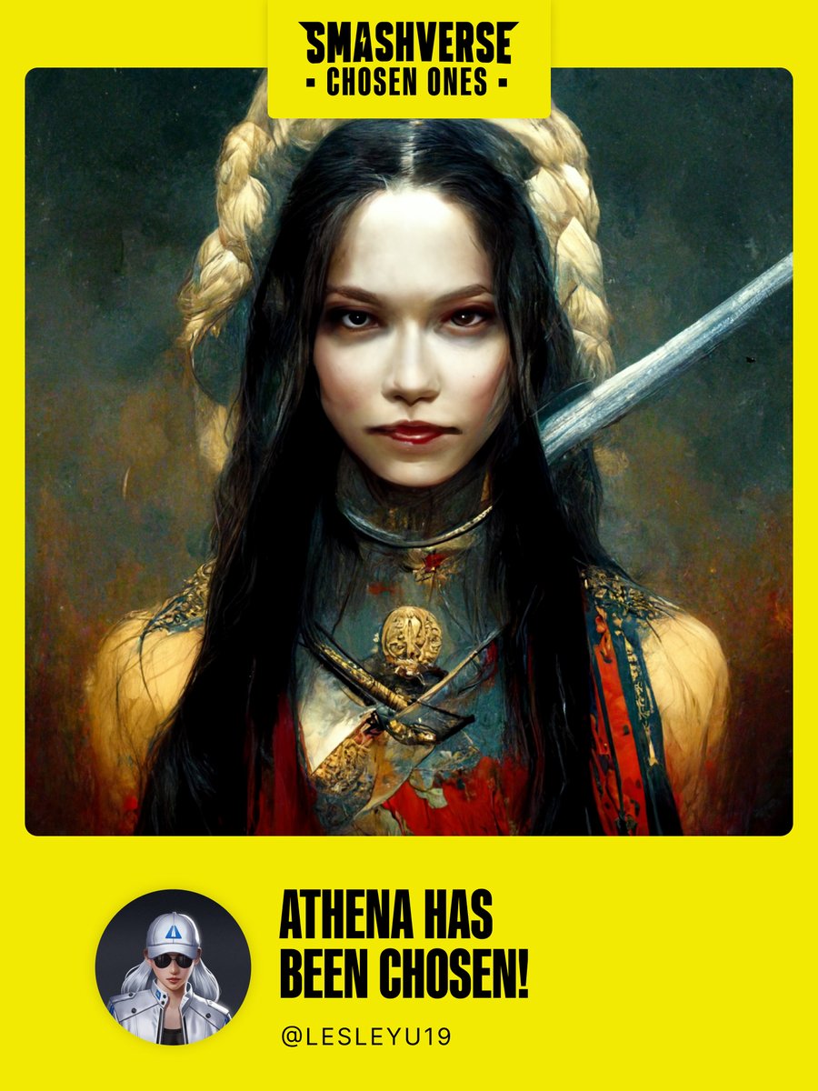 EnterSmashverse's tweet photo. A new warrior has been chosen.

Congratulations @LesleyU19

Soon, the ultimate power within @Smashverse_XYZ will be yours https://t.co/xsXKj16Wik