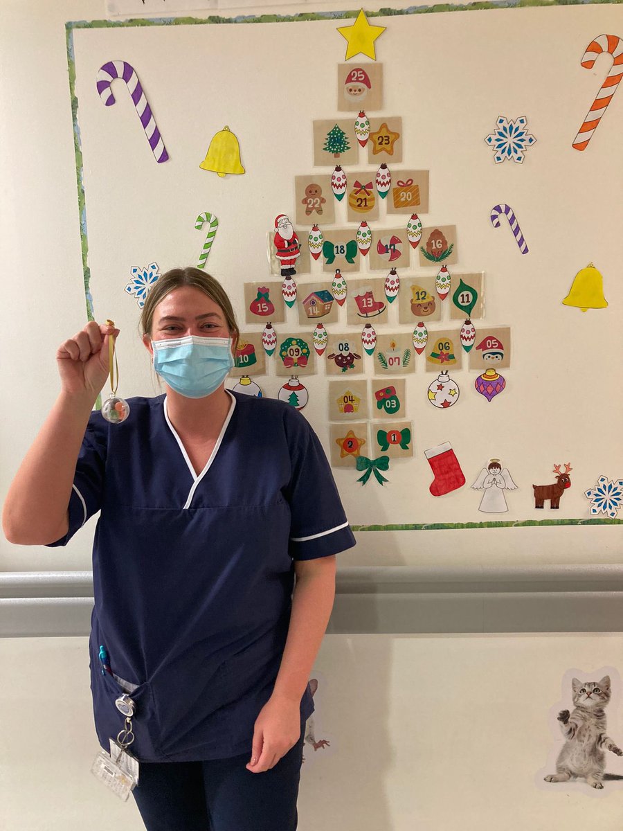 CED_BHRUT's tweet photo. December 19th 🎄 Advent treat went to Sister Charlotte, she has had survived some really challenging shifts and pulled of a great Christmas Party for the team last week #CEDadvent #MeetTheTeam https://t.co/7dEFayhEjn