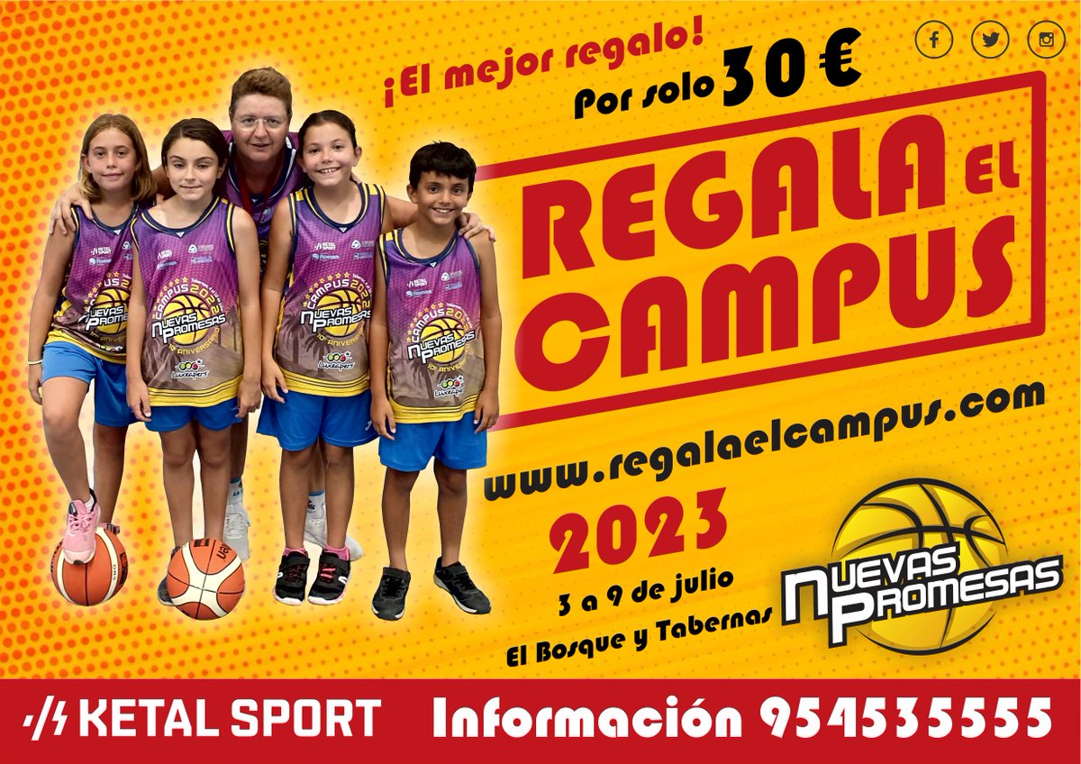 Ya puedes reservar plaza en el Campus <a href="/nuevaspromesas/">Campus Nuevas Promesas</a> de 2023 y hacer un fantástico regalo estas navidades regalaelcampus.com