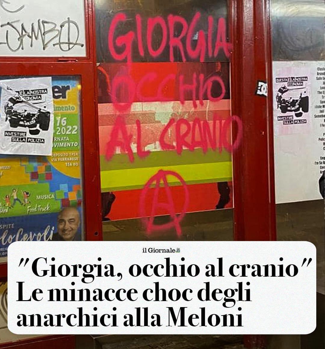 Leggo che a seguito di una manifestazione a Bologna contro il cosiddetto 'decreto anti-rave' sarebbero apparse minacce verso di me e le Forze dell'Ordine. Questo Governo rivendica le proprie scelte e non si lascerà intimidire da chi vorrebbe un'Italia sottomessa all'illegalità.