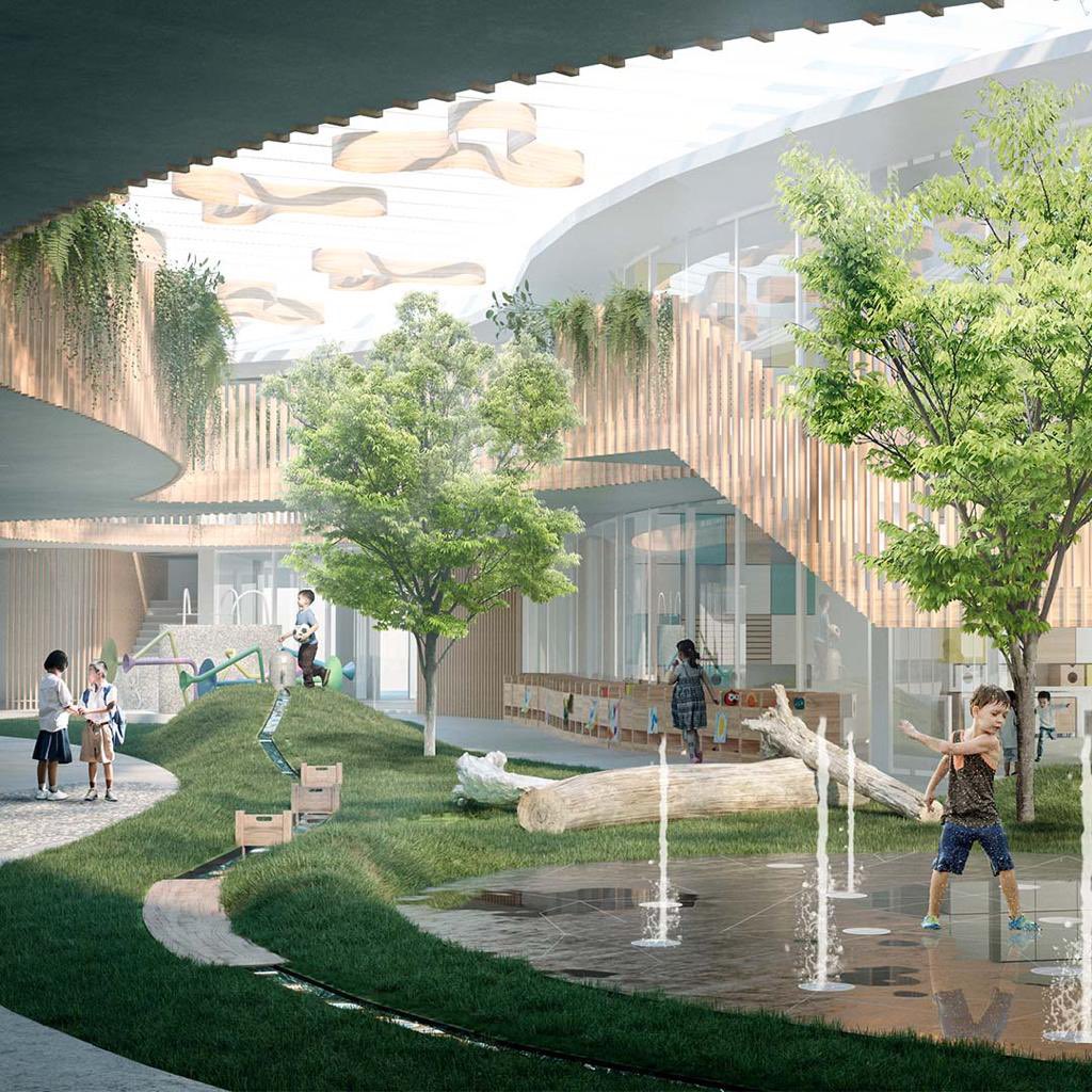 How does a learning landscape look like in Thailand? Flourishing learning gardens for arts, sports and science has natural growth woven into the design concept for sensory learning experiences at #Kisreignwoodpark 
bit.ly/3V3upx3