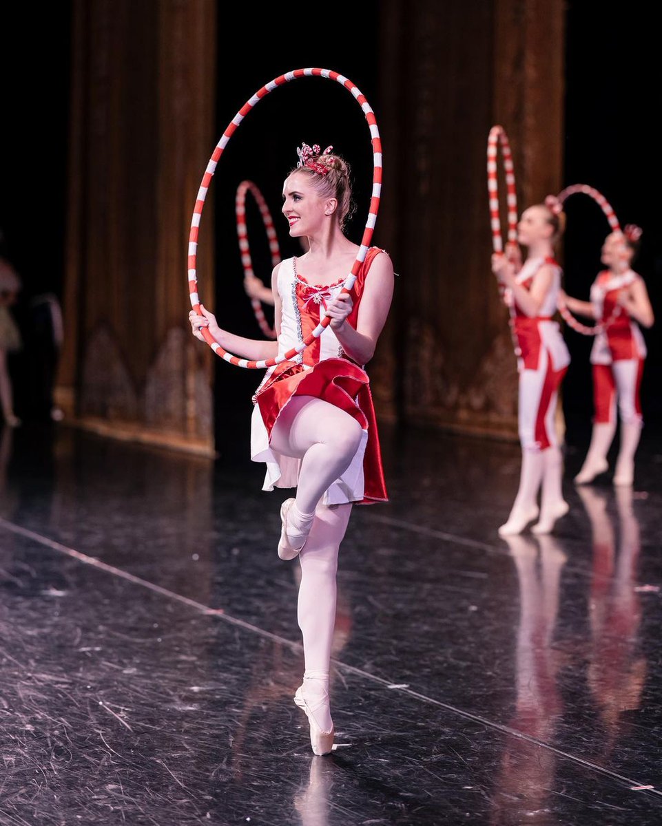San Diego Theatres would like to extend a warm 'Bravo!' to @GoldenStBallet for an amazing first weekend of Nutcracker performances! The merriment continues Dec. 22 & 23, and tickets are at bit.ly/2YvhKLt Dancer: Ana Schloemann Photo: Sam Zauscher