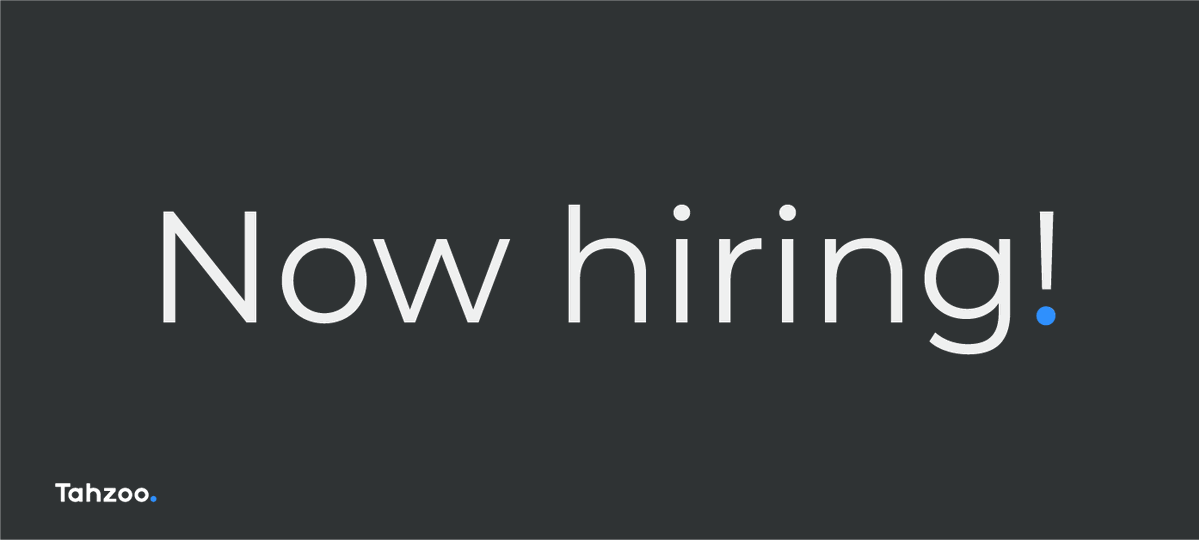 Tahzoo's tweet photo. If you're looking to kick off the New Year in a new role, Tahzoo is #Hiring for multiple positions, including Senior #QualityAssurance Engineer, #ProjectManager, and #Sales Development Representative! Visit our #Careers page to apply: https://t.co/1zTSXdN09x. https://t.co/Xi23PK4zsg
