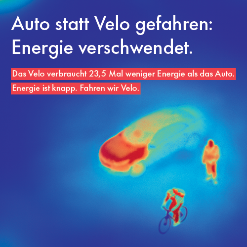 provelozuerich's tweet photo. Warum spielt das Velo in der Kampagne des Bundes keine Rolle❓ Gemäss den Berechnungen von https://t.co/iX4gGlpkkt, einer Plattform für aufbereitete Umweltdaten, verbraucht ein Auto 23,5 Mal mehr Energie als ein Velo. Credits Grafik: @while1 #veloZH @datamapio @velorution_ch https://t.co/Bu8xzWeR5G