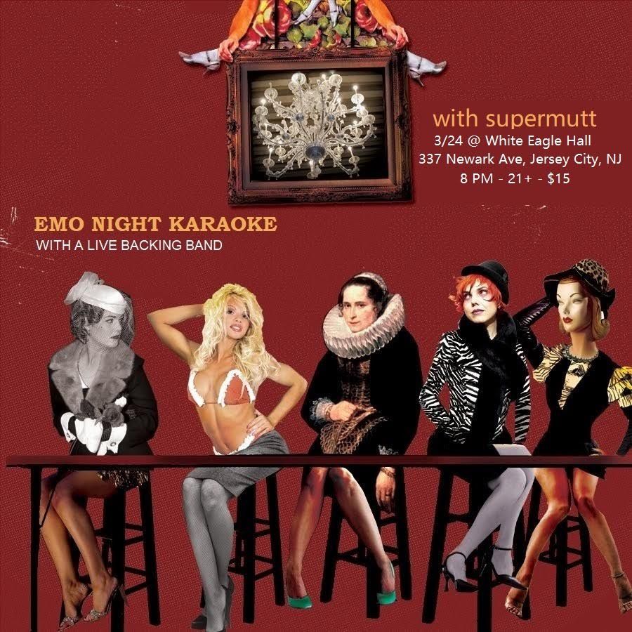 Just Announced: Emo Night Karaoke on Friday, March 24th! Come sing along to your favorite emo classics along with a live backing band! Supermutt will also perform, tickets are on sale now. Tix: seetickets.us/enk324