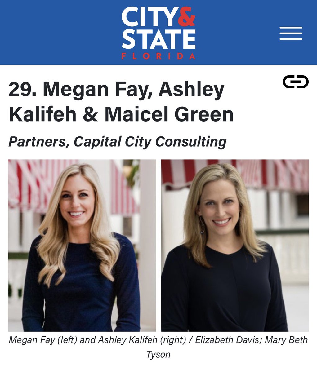 Congratulations to the women of @cccfla for their recognition in <a href="/cityandstatefl/">City & State Florida</a> Florida Women Power 100 - well deserved! #flapol cityandstatefl.com/power-lists/20…
