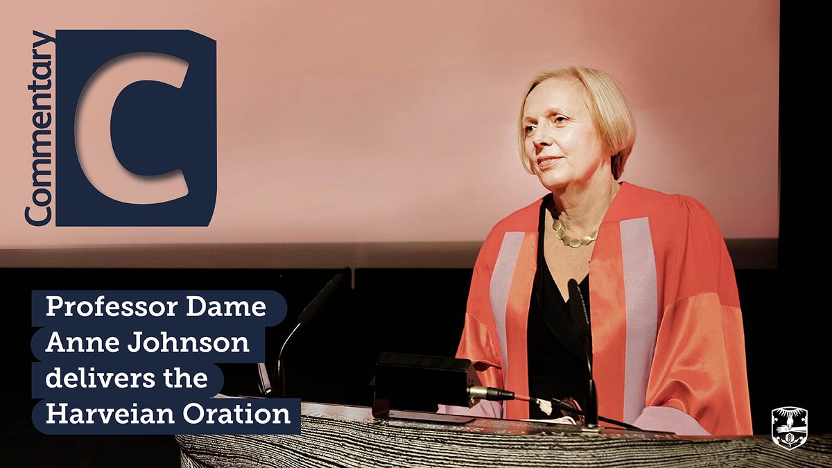RCPhysicians's tweet photo. The Harveian Oration is held annually by the RCP, welcoming a leading doctor or scientist to speak on issues relating to their field of work. Read about this year’s lecture, which was given by Professor Dame Anne Johnson, in the latest #CommentaryMagazine: https://t.co/sl9rHvOgbB https://t.co/fap14p3ecG