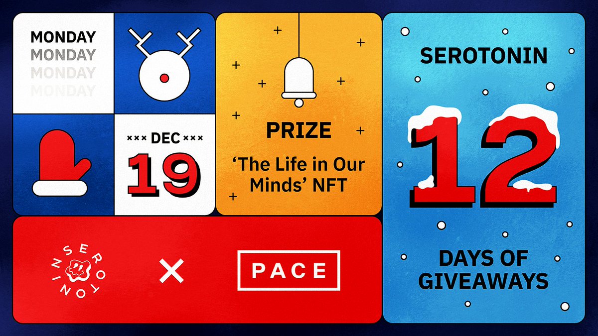 Serotonin (@serotonin_hq) on Twitter photo 🎄🎁12 Days of #CRYPTMAS is in full swing 🎄🎁
Who wants to win an NFT from renowned artist Danil Krivoruch (<a href="/myshli_com/">Danil Krivoruchko</a>) and art collective @RandomStudio_, courtesy of <a href="/PaceGallery/">Pace Gallery</a>?
Well, you’re in luck ☘️ 🎄🎁12 Days of #CRYPTMAS is in full swing 🎄🎁
Who wants to win an NFT from renowned artist Danil Krivoruch (<a href="/myshli_com/">Danil Krivoruchko</a>) and art collective @RandomStudio_, courtesy of <a href="/PaceGallery/">Pace Gallery</a>?
Well, you’re in luck ☘️