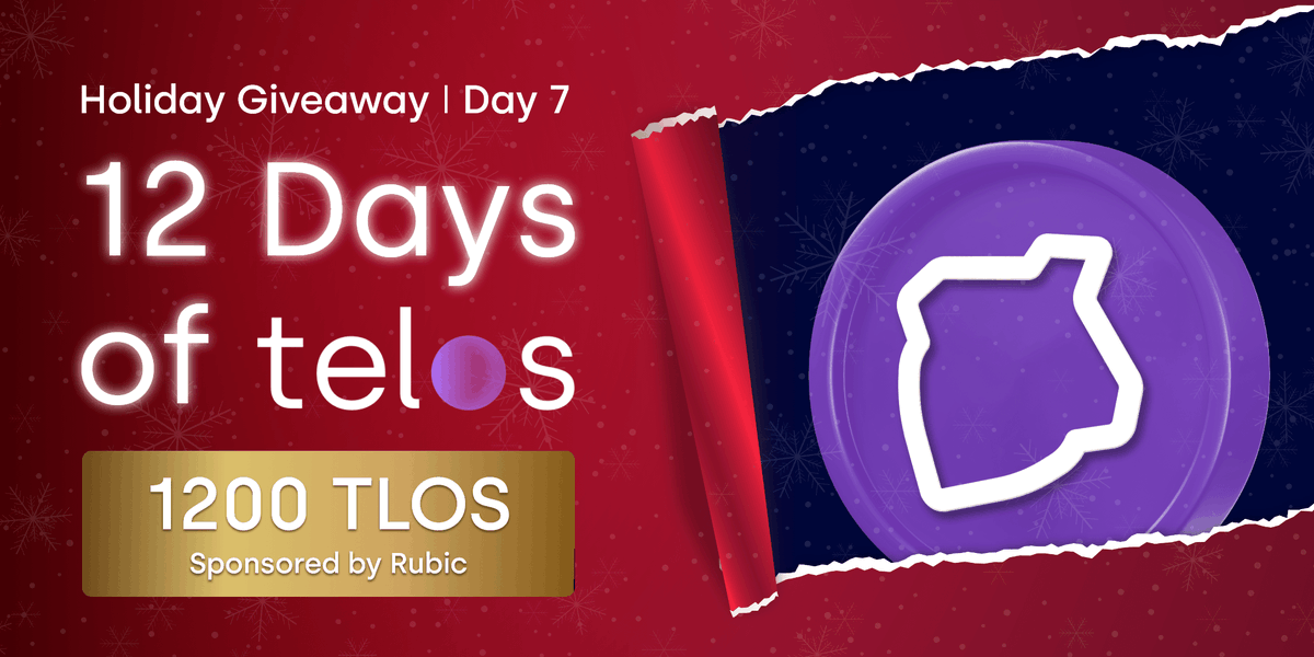 EironFycee's tweet photo. Day 06 of
12 Days of #Telos #Giveaway.
1,200 $TLOS to be won. (12,000 Pesos)
Do the three simple tasks only and invite others to join as well.
Thanks to @CryptoRubic for sponsoring today's give-away! #crypto #GAW
Join here https://t.co/m070Qo0kJ4 https://t.co/fmm3nifhu3