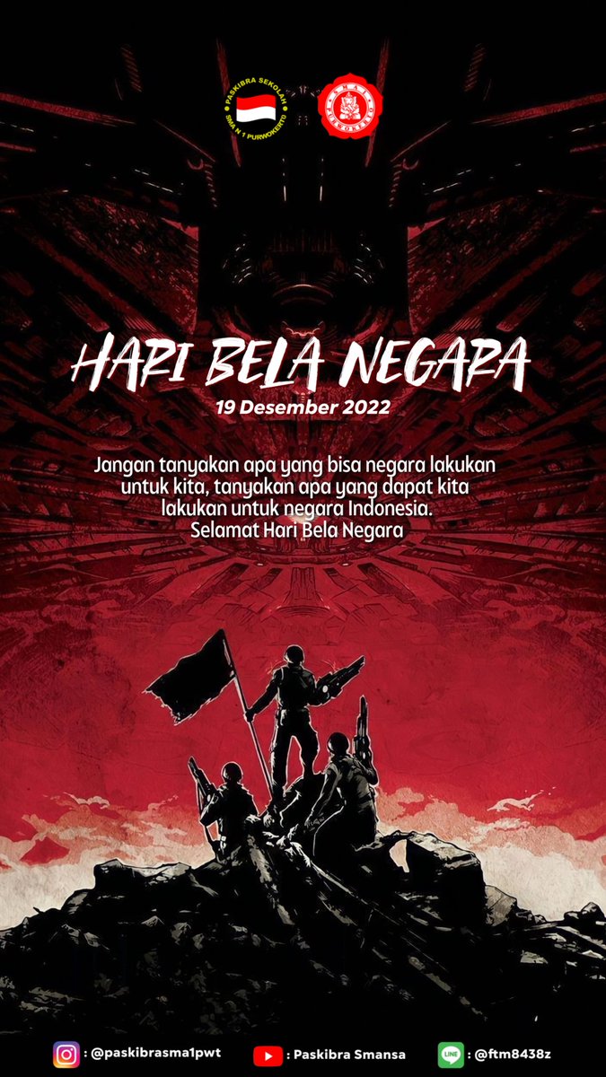 Salam Paskibra!! 🇮🇩🇮🇩
Salah satu hak dan kewajiban Warga Negara adalah menjaga Negaranya tetap merdeka

marilah kita jaga persatuan dan kesatuan Bangsa kita untuk hari ini, esok dan selamanya.
