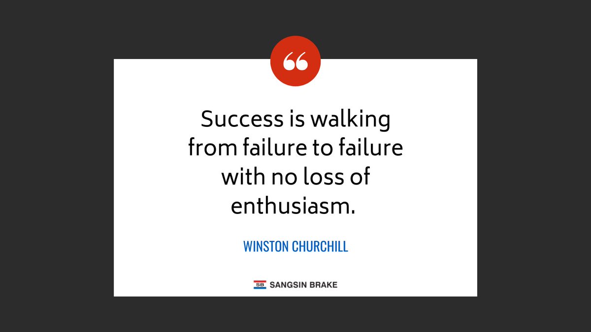 Success is walking from failure to failure with no loss of enthusiasm. - Winston Churchill #MotivationalMonday