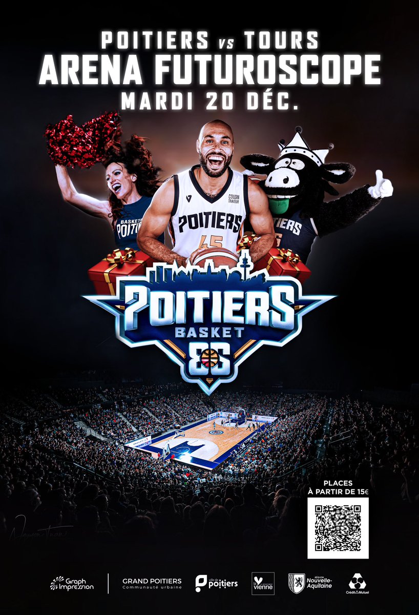 Département de la Vienne (@departement86) on Twitter photo Le #PB86 affrontera Tours demain soir à l'Arena #Futuroscope ! 🏀
▶️ Le Département de la #Vienne est partenaire de la rencontre. #TerreDeJeux2024 Le #PB86 affrontera Tours demain soir à l'Arena #Futuroscope ! 🏀
▶️ Le Département de la #Vienne est partenaire de la rencontre. #TerreDeJeux2024