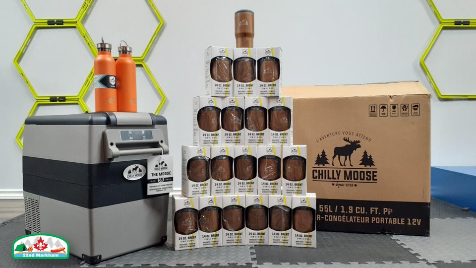 22ndMarkham's tweet photo. We just received the biggest Christmas present ever. Thank you Chilly Moose for the prizes. these gears will take our coming adventures to the next level. We completed 10 SDG projects in 2022.

@ScoutsCanada @ChillyMoose2018 #ScoutsDoStuff #DoGoodTurn https://t.co/YrfvWparhA