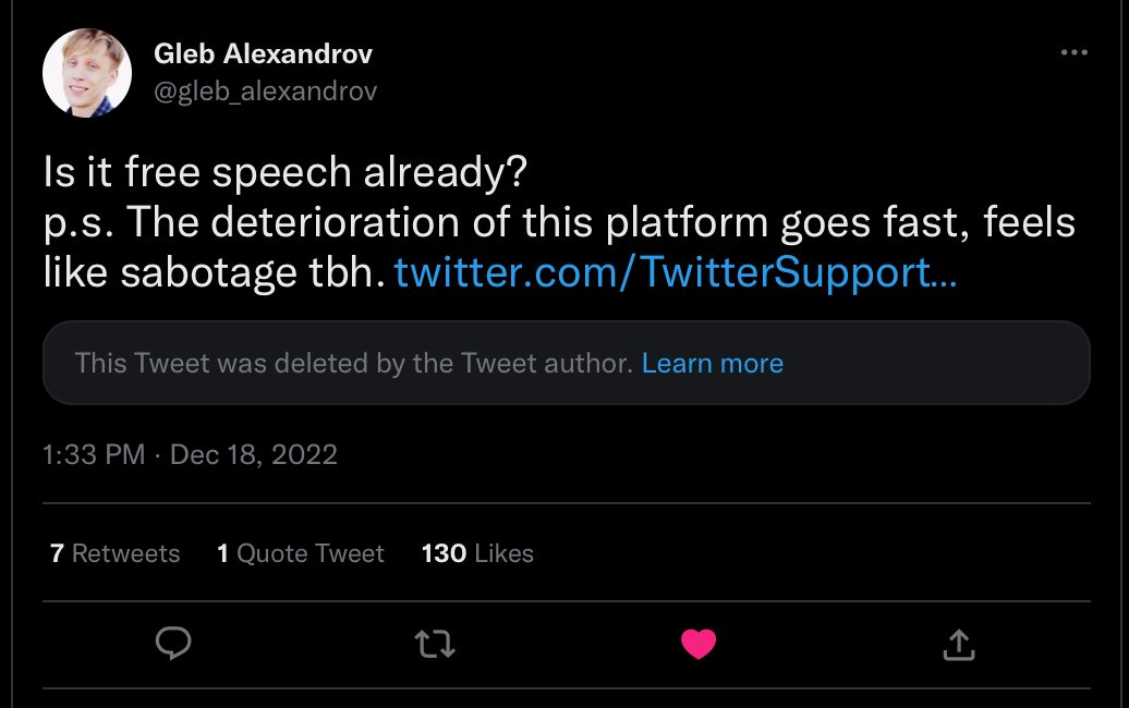 crowd_render's tweet image. Has @Twitter backed down from its policy change that stops free promotion of other social accounts?

Seeing a lot of instances of @TwitterSupport tweets that look like they have been removed.

#TwitterIsOverParty #twitterisdead