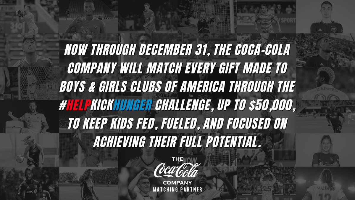 parichuteapp's tweet photo. DOUBLE YOUR IMPACT IN 2022! Now through December 31, @CocaColaCo will match every gift made to @bgca_clubs through the #HelpKickHunger Challenge, up to $50,000, to keep kids fed, fueled, and focused on achieving their full potential.

👉https://t.co/topIqCFx7C https://t.co/272c65q0LY