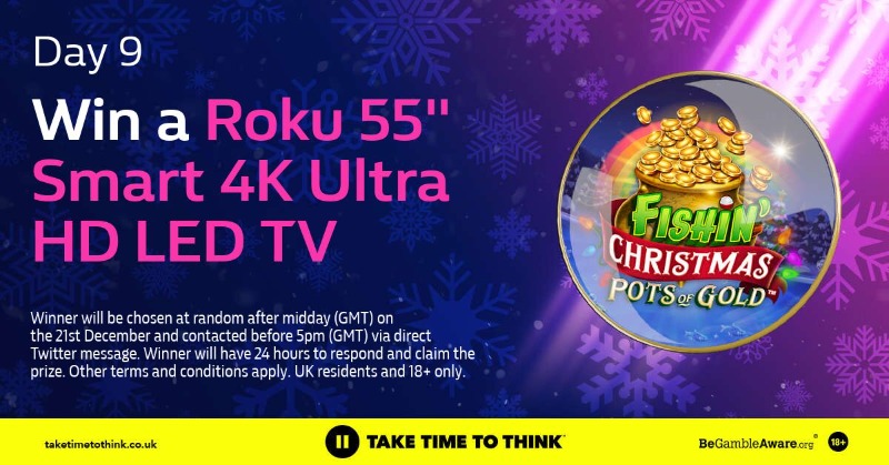 WillHillVegas's tweet photo. 💥 Win a Roku 55" Smart 4K TV 💥

To enter:

👍 Follow @WillHillVegas
🔁 Retweet this post

The prize draw will run from 9am (GMT) on 20th December until 11:59pm (GMT) on 20th December.

18+ | T&amp;Cs apply 👇