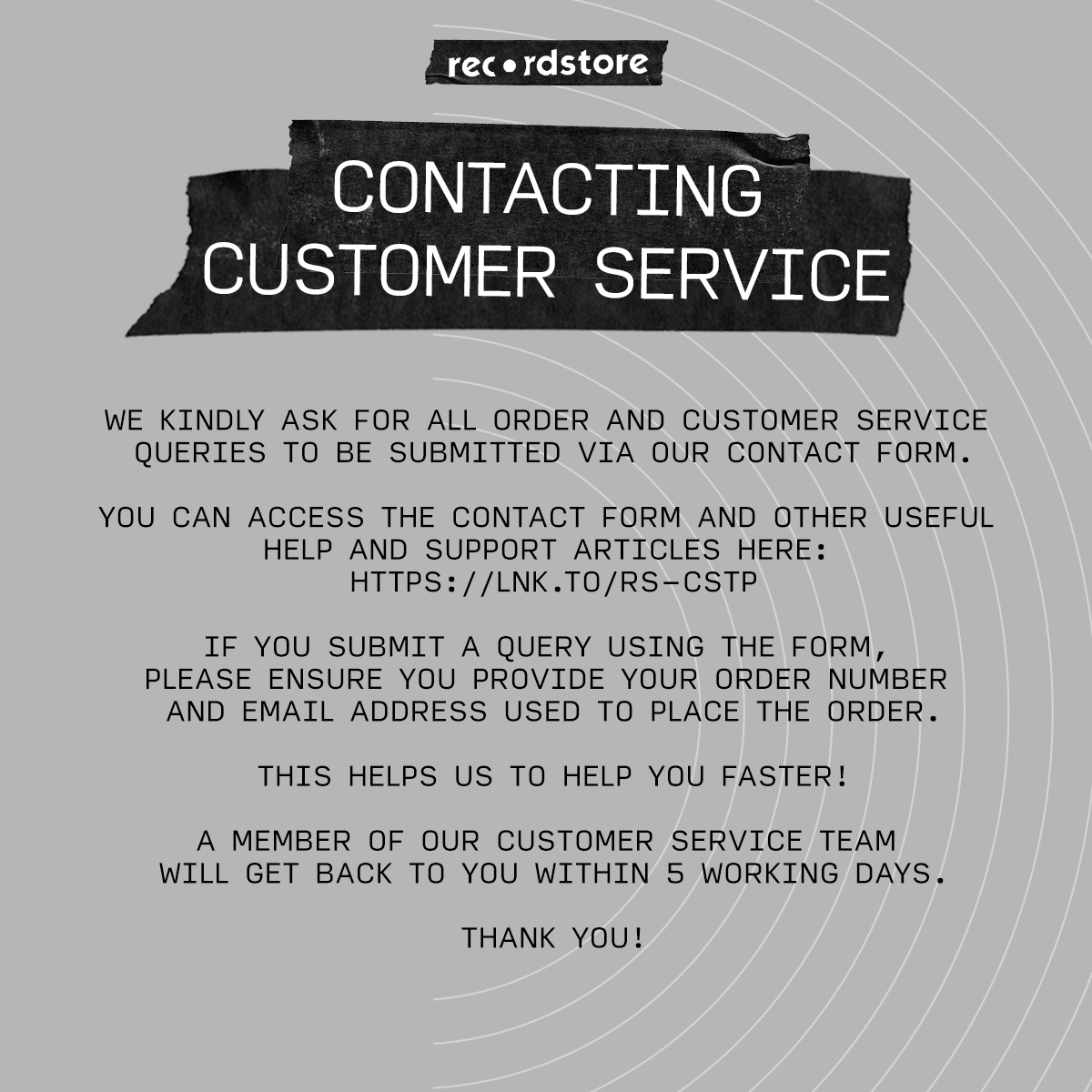 Recordstore.co.uk on Twitter "CONTACTING RECORDSTORE CUSTOMER SERVICES