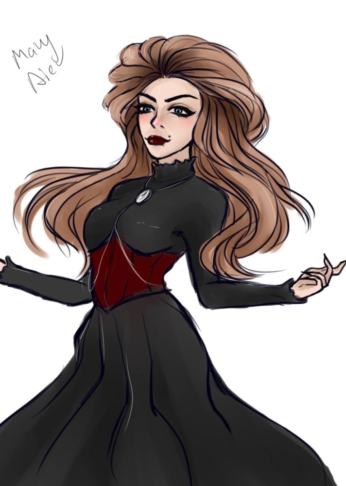 MaryDiev's tweet photo. She looks like the girl from the CR… 

Вона схожа на дівчину з Клуба Романтики… 

#art #witch https://t.co/tCR2sESr5g