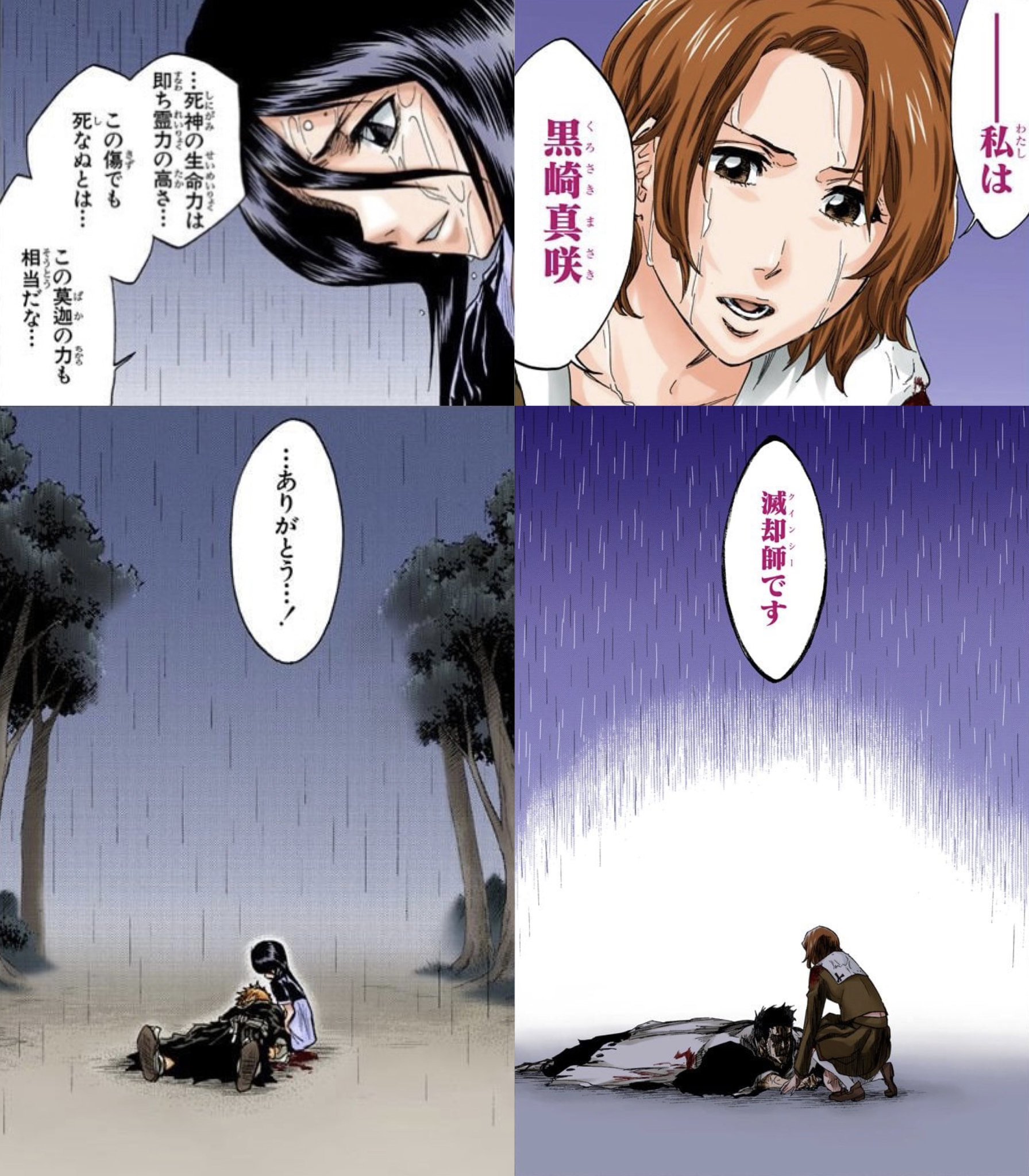 Black Moon on X: 一護&ルキアの 『Memories in the Rain』 一心&真咲の 『Everything But the  Rain』 護る者(一護＝15のスペイン語 Quince) と死神(ルキア)の出逢い 護る者(真咲＝滅却師 Quincy) と死神(一心)の出逢い  それぞれ対比になっています。 #BLEACH_anime ...