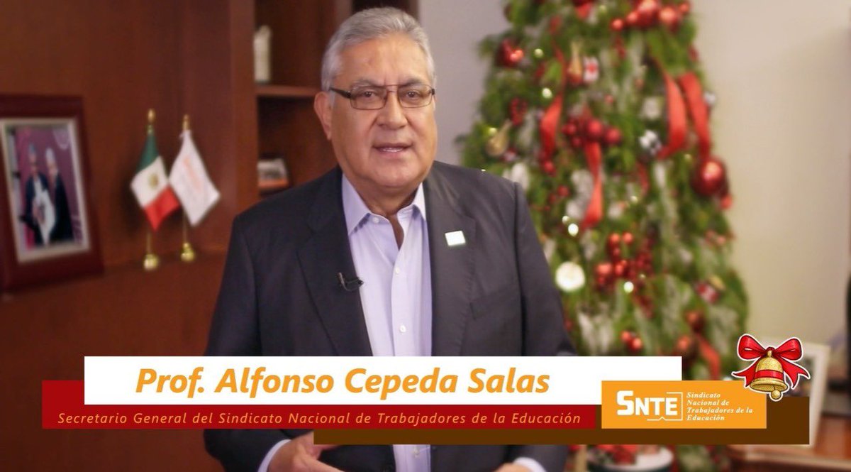 AngelinoCaamalM's tweet photo. 🎄 MENSAJE  #SNTE 📚🎄

Con la satisfacción de la tarea cumplida en 2022 docentes y personal de apoyo tenemos clara la ruta por la educación en 2023 👉Compañeros activos y jubilados #FelizNavidad 🎄 y #FelizAñoNuevo 🗓️ Mtro. Alfonso Cepeda Salas

Video 👉 https://t.co/rYKIPCuCrK https://t.co/pF2ExspDCK