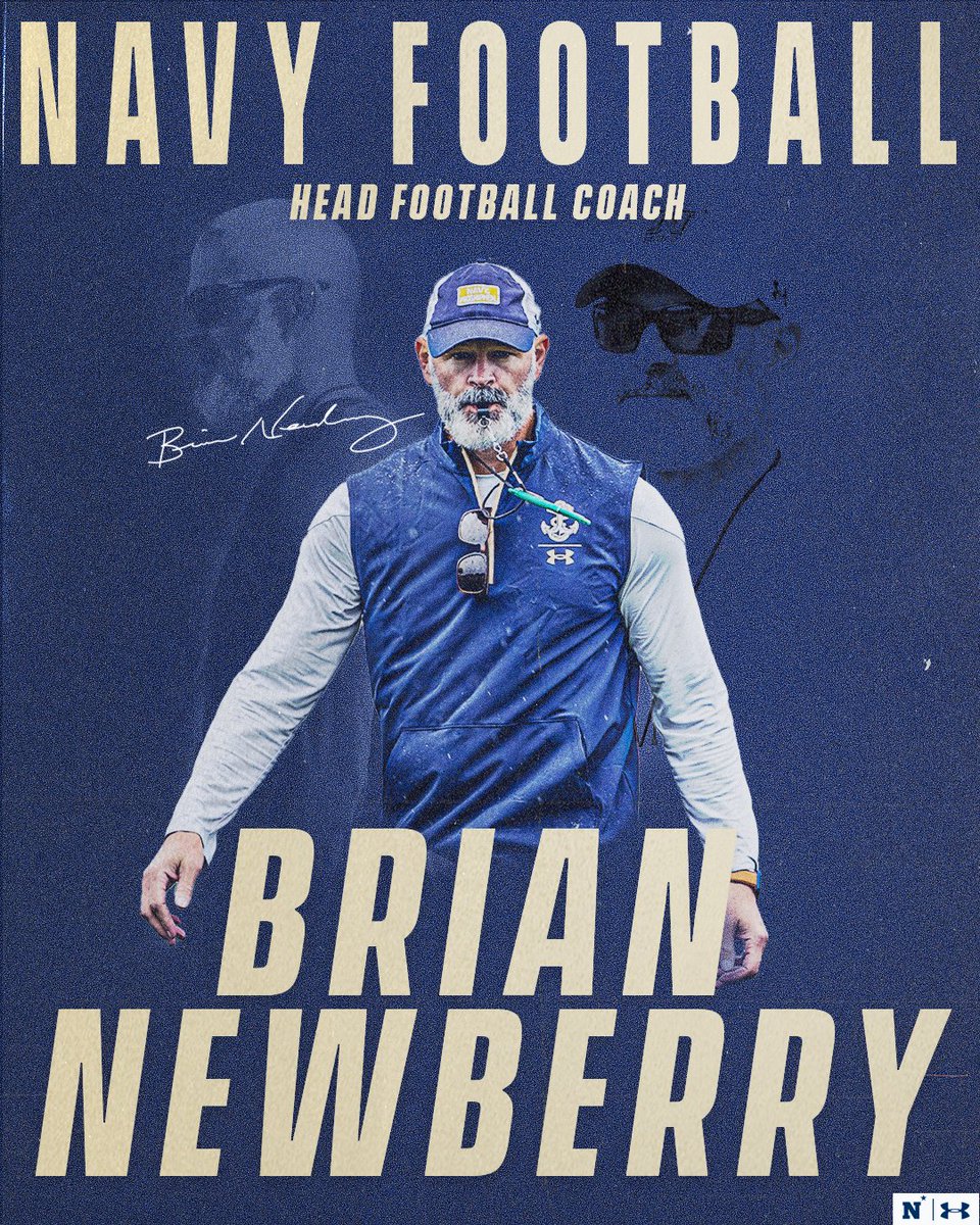 Proud to introduce our new Head Football Coach Brian Newberry!

#GoNavy | #RollGoats