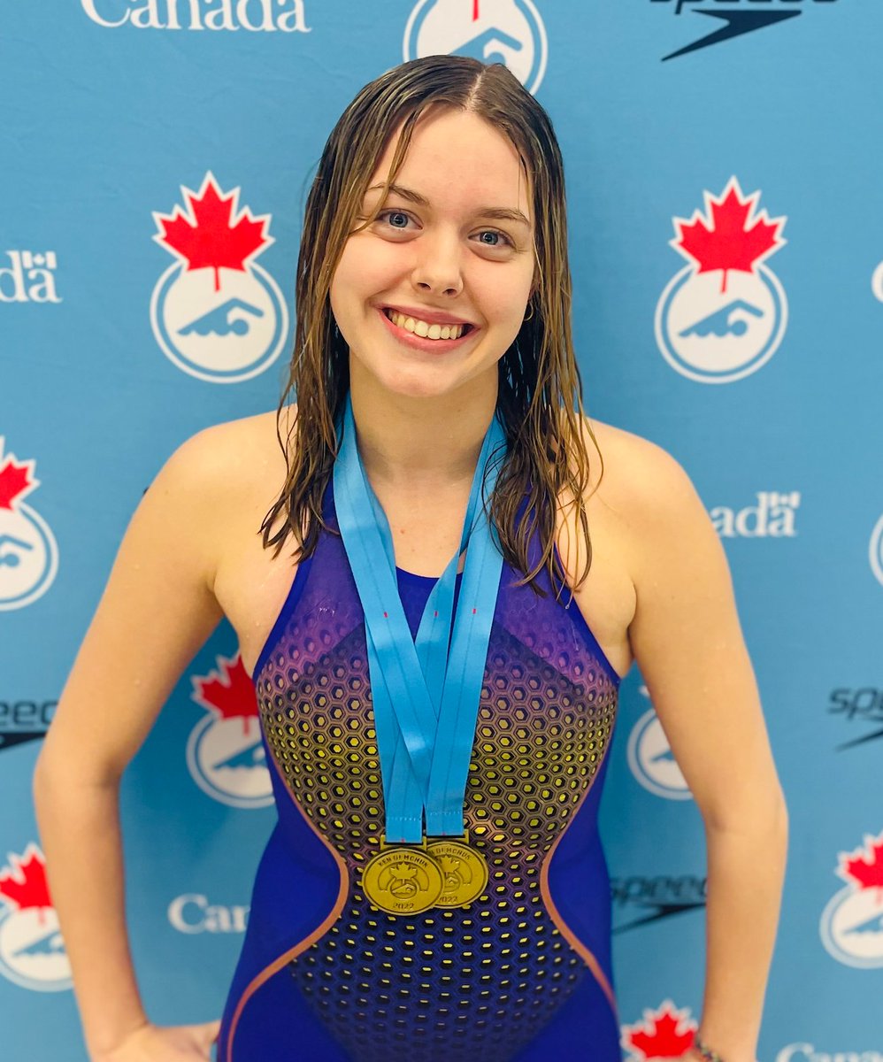 oak_aquatic's tweet photo. What a weekend on the west coast! 5 gold, 1 silver medals at the Ken Demchuk International meet! Congratulations, Katie! #GoOAK #BuiltOAKTough https://t.co/O0CHN18rAv