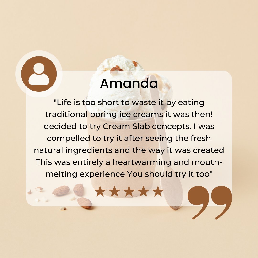 CreamSlabicecrm's tweet photo. We want to bring smiles on every customer's face without compromising their health.

Visit for more: https://t.co/2mtSD2fA5G

#creamslabconcepts #icecream #review #customersfirst #naturalicecreams #delious #sweets #customerhappyness https://t.co/961EQL635e