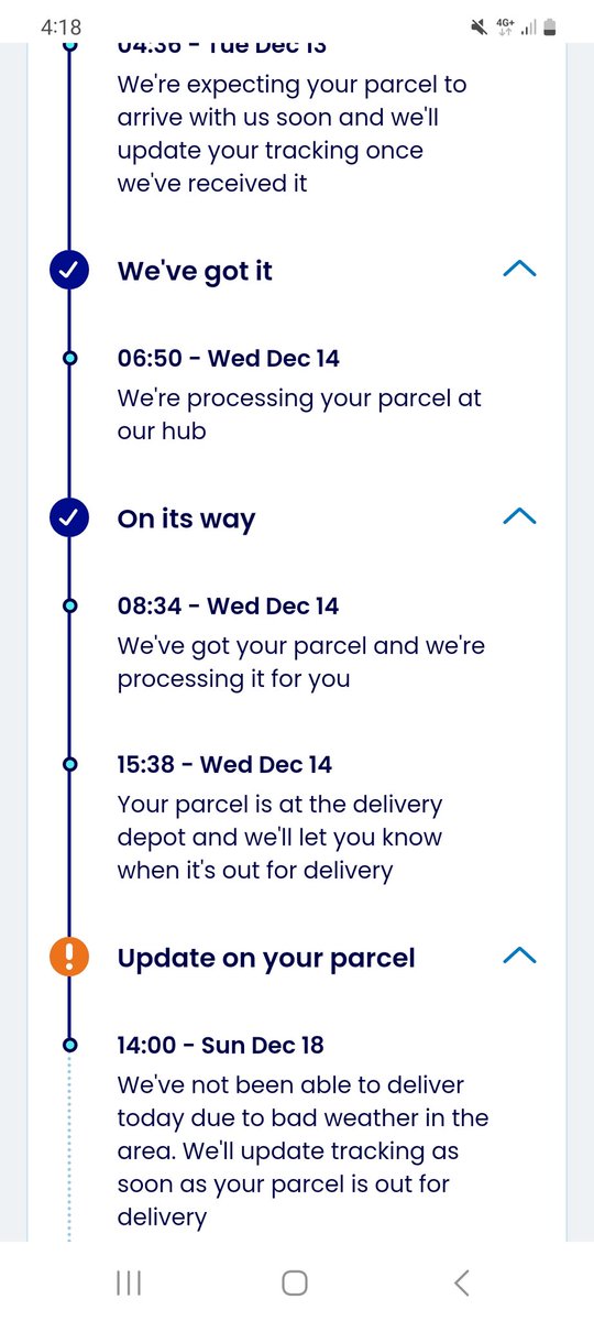 Seriously what is going at #evri , the weather wasn't even bad on Sunday 😩 <a href="/CTilburyMakeup/">Charlotte Tilbury Beauty</a> i just want my Christmas present