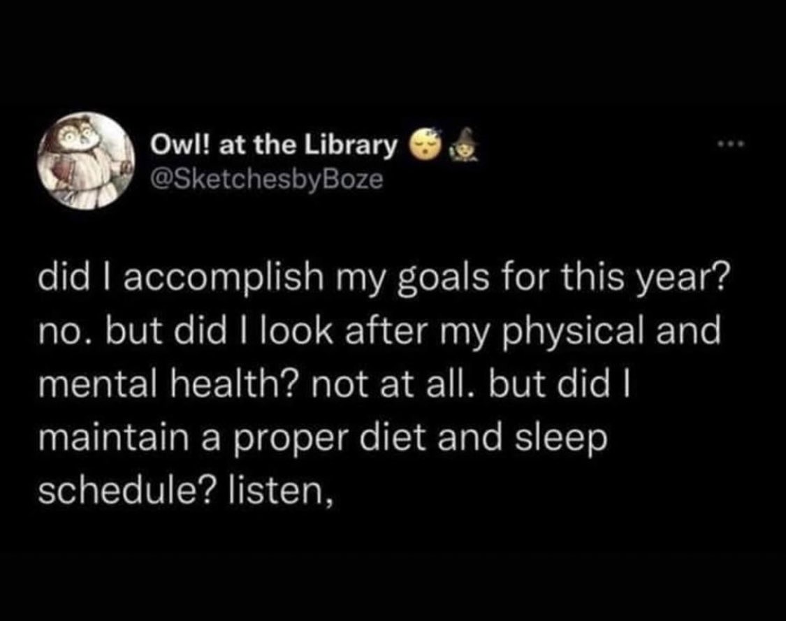 DrStephSteele's tweet photo. Listen… it’s about time for New Year’s goals again! Who has them? Who hates them? What are you planning for 2023?! https://t.co/oIdSYOND8Z