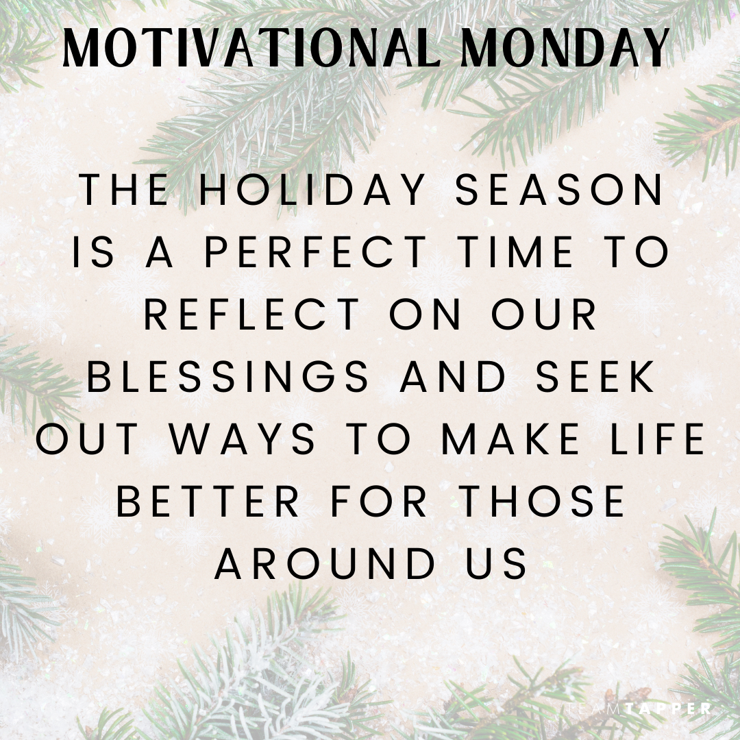 TeamTapper's tweet photo. โTis the season for giving. Weโre wishing you a peaceful week surrounded by warmth and love.
#MotivationalQuotes #quotes #MondayMorning #mondaythoughts #MondayMood #coldwellbanker #realtor #realestate #realestateteam #bayarea #sfbay #sfpeninsula https://t.co/EsXPjuOUcK