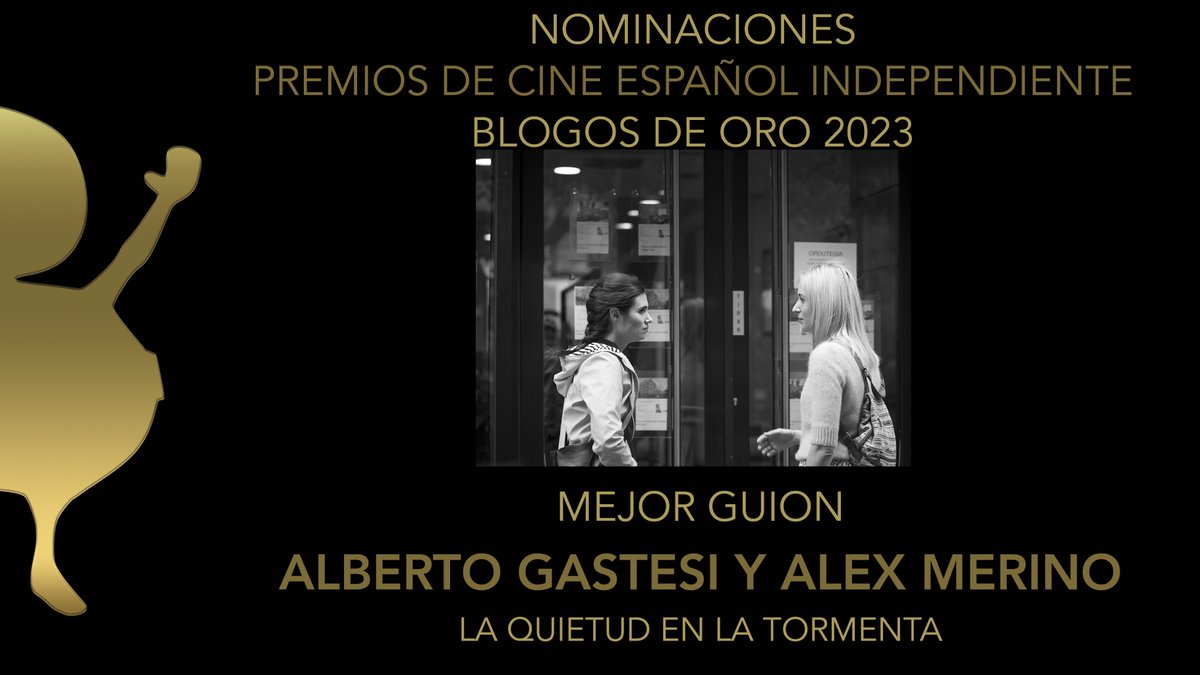 Blogos de Oro (@blogosdeoro) on Twitter photo Nominados a Mejor Guion
Premios de Cine español Independiente #BlogosDeOro 2023
Alberto Gastesi <a href="/albertogj/">albertogj</a> y Alex Merino por #LaQuietudEnLaTormenta
<a href="/IGastesi/">Intza Garaño Gastesi</a> <a href="/sinsaboress/">Aitor Beltran</a> <a href="/FilmsVidania/">Vidania films</a> <a href="/Alepide/">Alejandra Arróspide</a> Nominados a Mejor Guion
Premios de Cine español Independiente #BlogosDeOro 2023
Alberto Gastesi <a href="/albertogj/">albertogj</a> y Alex Merino por #LaQuietudEnLaTormenta
<a href="/IGastesi/">Intza Garaño Gastesi</a> <a href="/sinsaboress/">Aitor Beltran</a> <a href="/FilmsVidania/">Vidania films</a> <a href="/Alepide/">Alejandra Arróspide</a>