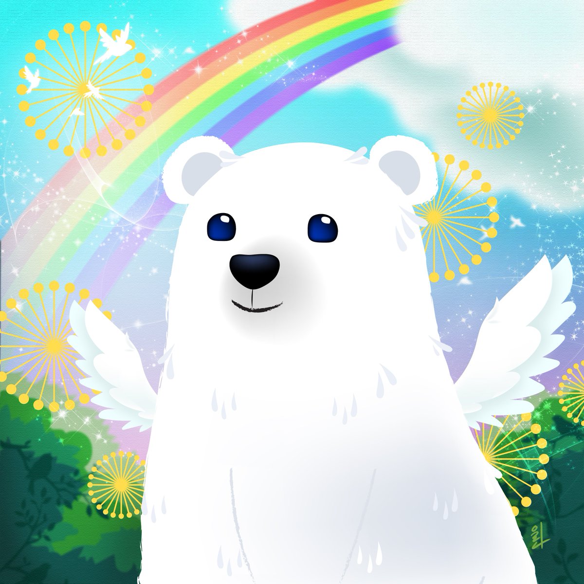 💋#마스터폴라베어 외전시리즈-#Nature💋

9.#Rainbow

「(본문 중)
혹시 누군가의 약속인걸까?

이땐 우리 이런 기분으로 함께 바라보기로 해요- 하고 말이야.」

#NFTart #NFTartist #MasterPolarBear #nftcollectors #OpenseaNFT #NFTProject #LinaLee #NFTCommunity #NFT 
opensea.io/collection/mpb2