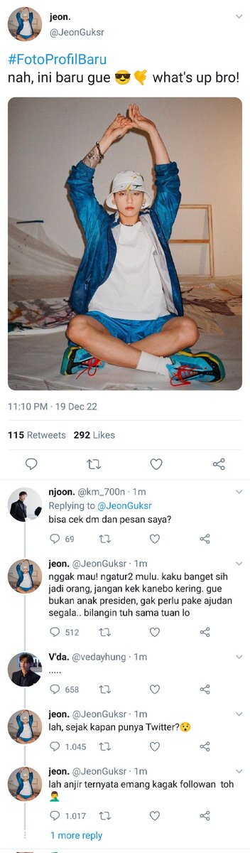 tanjirocrypt's tweet photo. #Taekook au

—MR VEDA

JanGuk meninggal dalam kecelakaan. 2 tahun kemudian ia dikejutkan akan jiwanya yang masuk ke dalam tubuh pria bernama JeonGuk, si kalem calon suami Taehyung. Pria yang terkenal berwibawa, taat aturan. JeonGuk saat ini tidak kalem, tidak taat aturan, Mksh! https://t.co/4lyVF3pvgJ