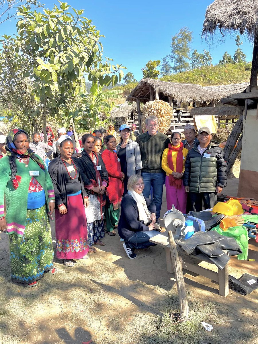 Tjada's tweet photo. The @mercycorps team in Nepal hosted @USAmbNepal on his first community visit to see our BHAKARI program, funded by @USAID. Our team is working alongside rural and marginalized communities to tackle food insecurity &amp; chronic malnutrition and respond to short-term emergencies. https://t.co/2SP5cAc5tx