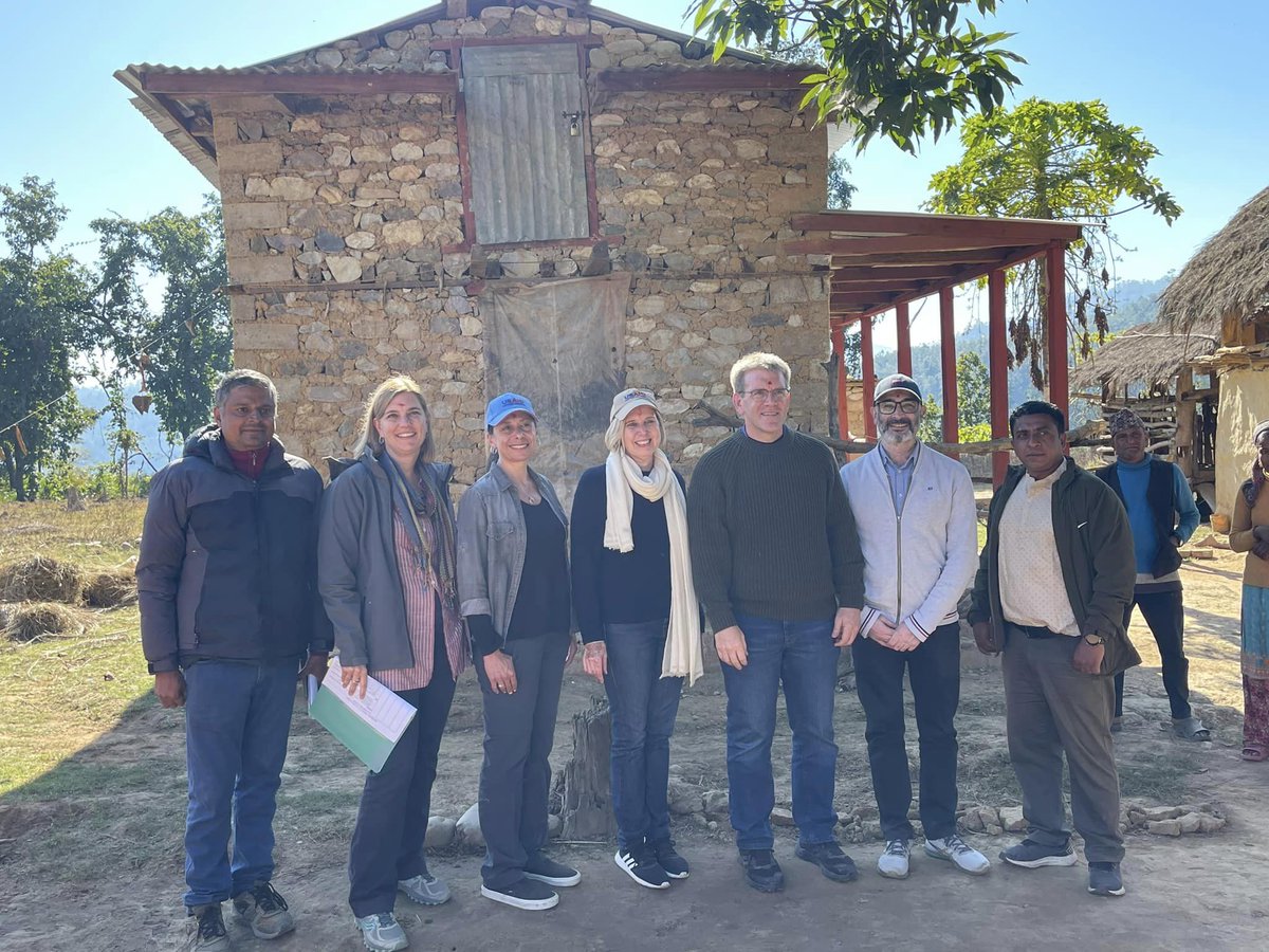 Tjada's tweet photo. The @mercycorps team in Nepal hosted @USAmbNepal on his first community visit to see our BHAKARI program, funded by @USAID. Our team is working alongside rural and marginalized communities to tackle food insecurity &amp; chronic malnutrition and respond to short-term emergencies. https://t.co/2SP5cAc5tx